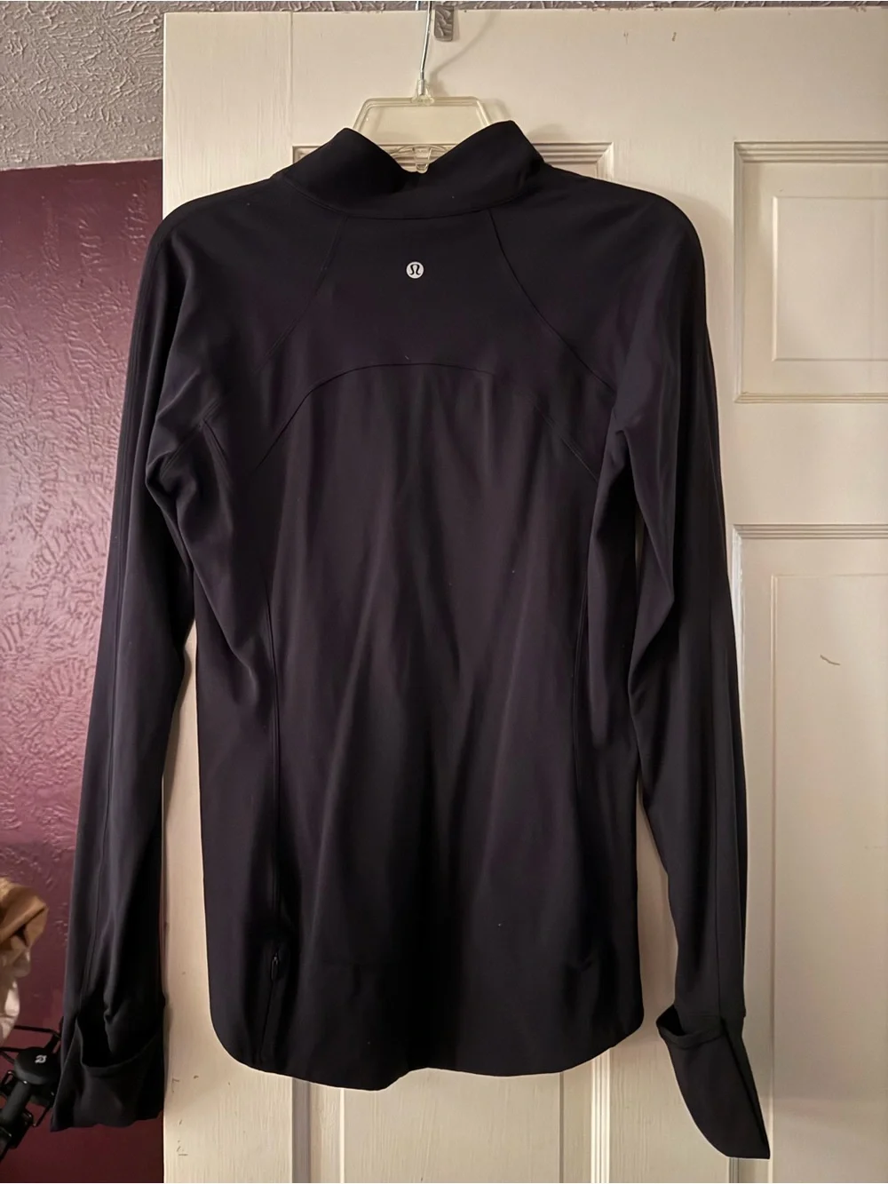Lululemon Women's Black Long-Sleeve Quarter-Zip Active Top